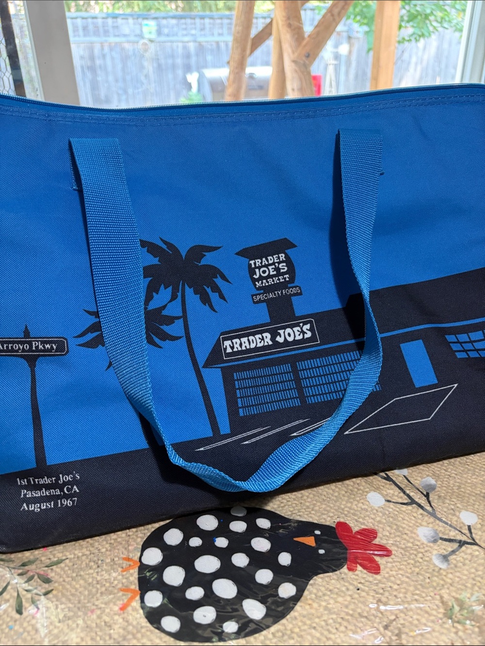 Trader Joe’s store insulated cooler tote bag zip grocery Pasadena 1967 bundle 2 - Picture 2 of 8